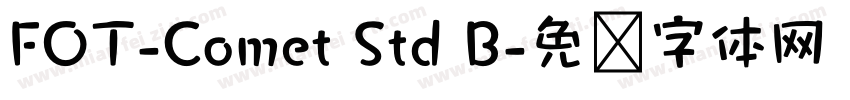 FOT-Comet Std B字体转换